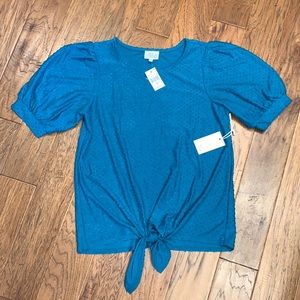 Women’s turquoise blouse